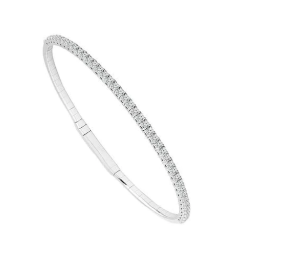Flexible Diamond Bangle Bracelet (1 ct)