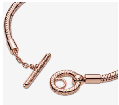 Pandora Moments T-Bar Snake Chain Bracelet