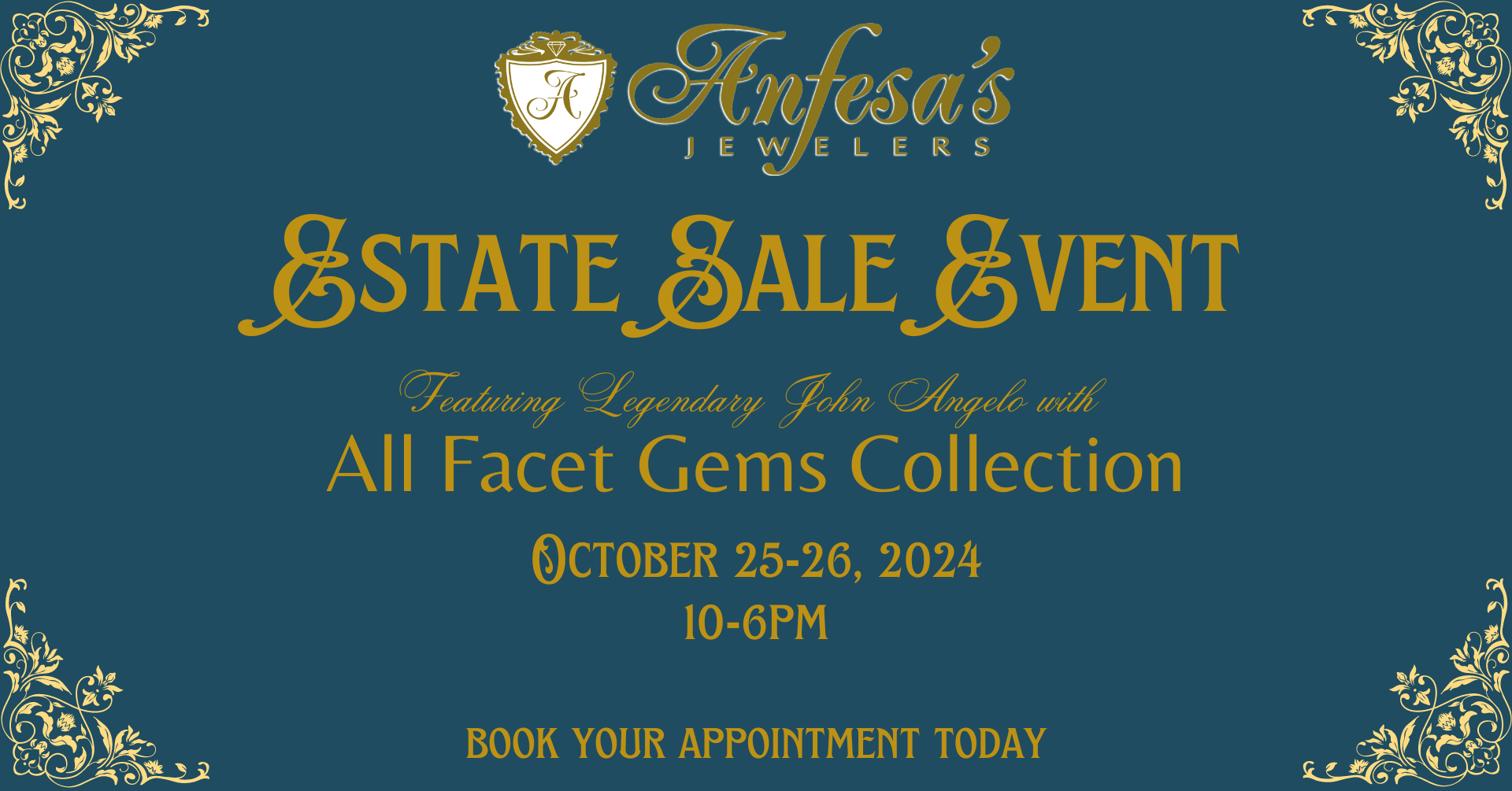 2nd Annual Estate Sale Event with John Angelo – Don’t Miss Out!